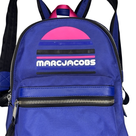 MARC JACOBS | Nylon Logo Backpack | Blue Pink Black - Picture 2 of 12